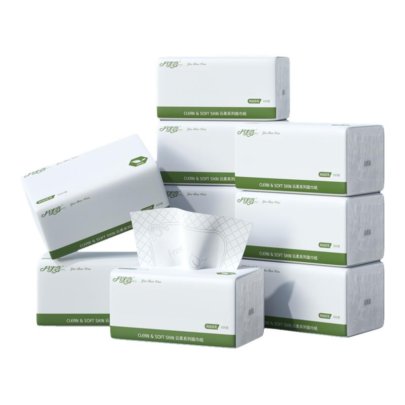 600张超大包抽纸餐巾纸巾面巾纸
