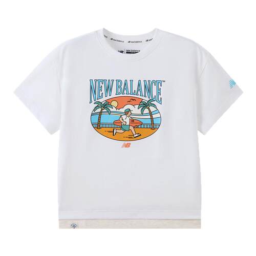 【凉感】New Balance nb童装男女儿童夏季抗菌短袖T恤ND7EF22013