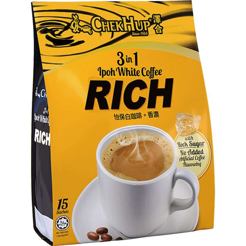 泽合怡保白咖啡三合一速溶咖啡粉香浓12包袋装 马来西亚进口,咖啡/麦片/冲饮,速溶咖啡,淘宝优惠券,粉丝福利购,淘宝优惠卷