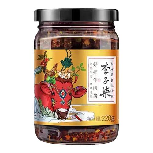李子柒牛肉酱拌饭辣酱超好吃