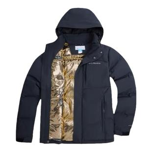 哥伦比亚金点热能保暖700蓬鹅绒羽绒服25秋冬男士 防水外套XE3760