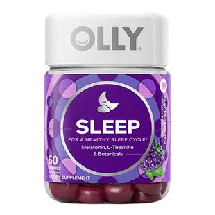 OLLY褪黑素软糖sleepwell茶氨酸gaba睡眠片软糖安神美国进口助眠
