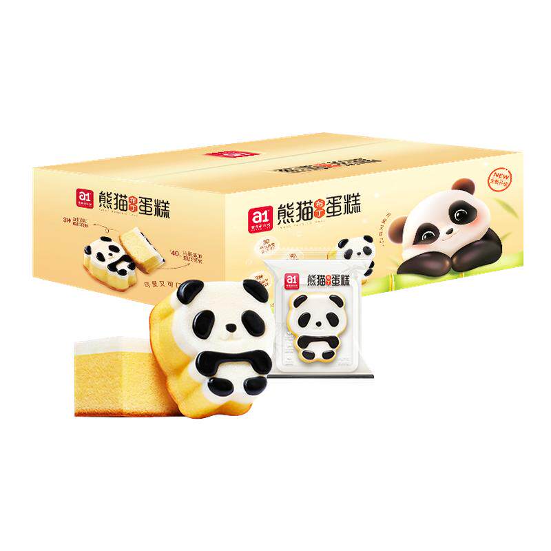 【百亿专享】a1熊猫布丁蛋糕400g