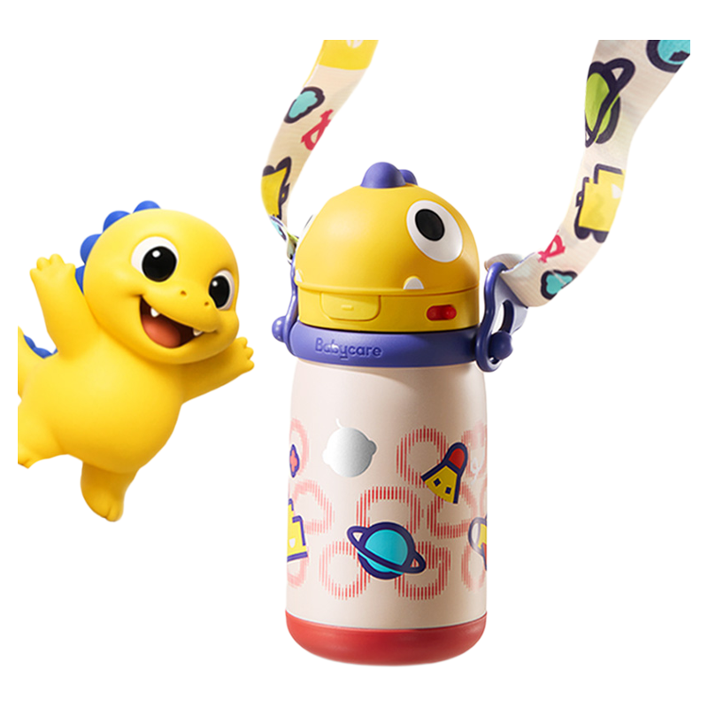 babycare恐龙儿童保温杯吸管杯