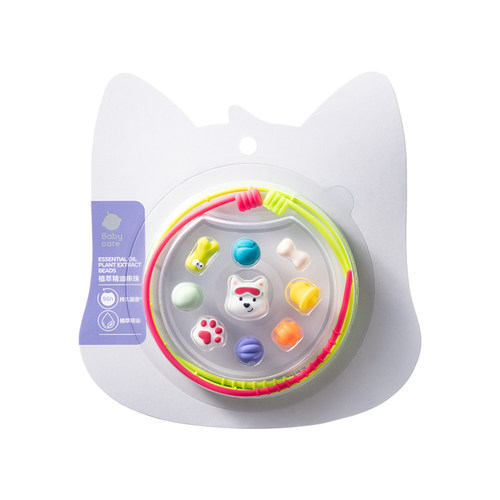 babycare精油串珠手链西高地项链户外可爱串珠情侣神器手环卡通