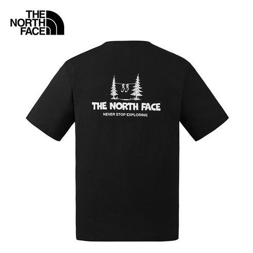 TheNorthFace北面26春夏新款男女同款棉印花短袖T恤户外透气8GVD