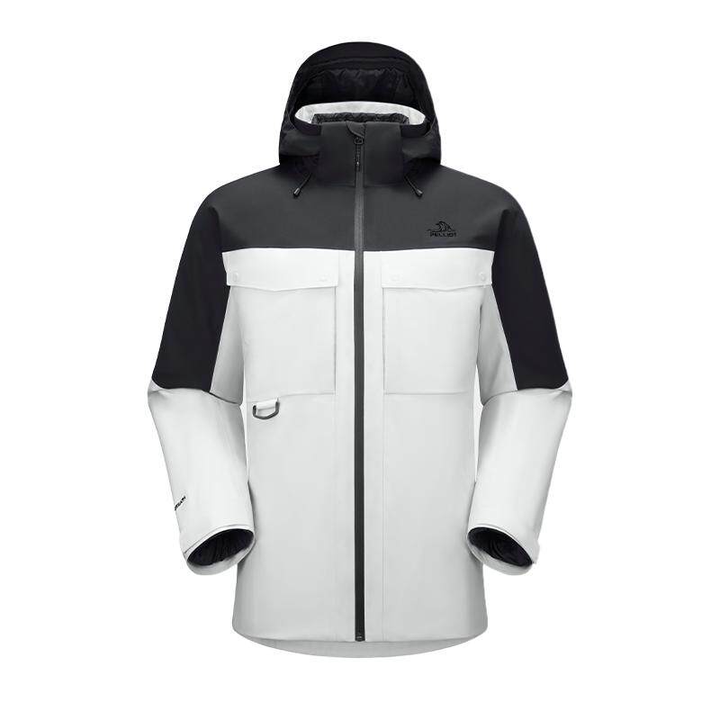 伯希和户外保暖羽绒三合一冲锋衣