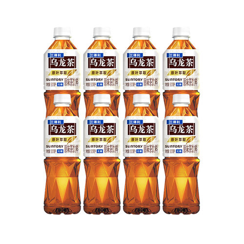 三得利乌龙茶饮料500ml*8瓶饮品无糖/低糖茶饮料泡茶茶叶原叶