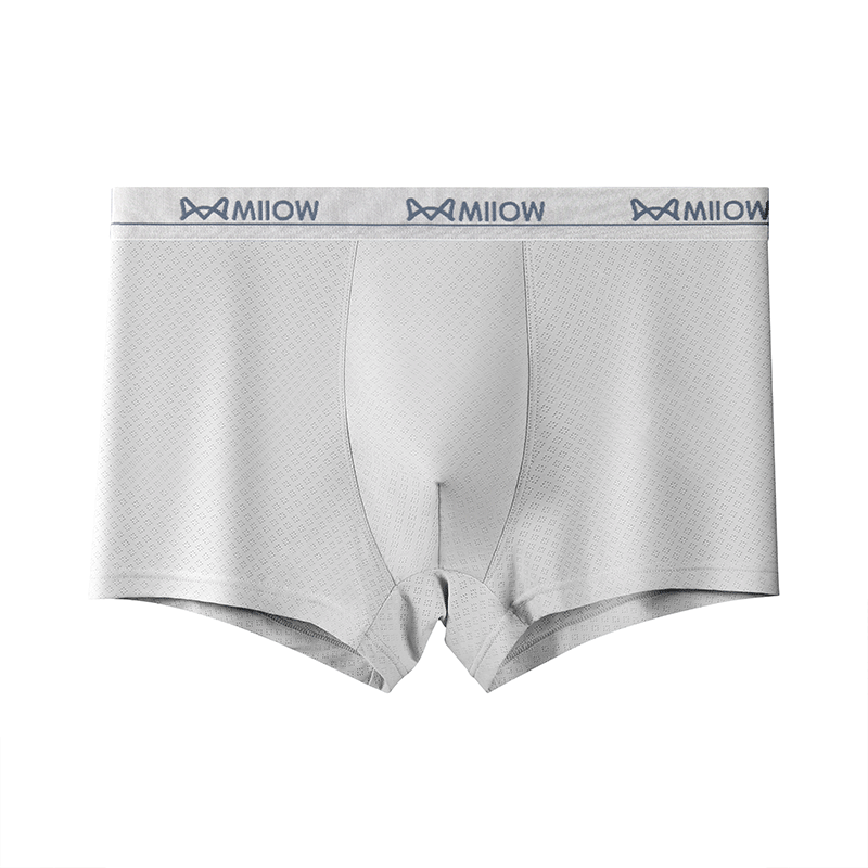 猫人青少年冰丝内裤男生发育期平角裤夏季薄款网孔透气学生四角裤,女士内衣/男士内衣/家居服,男平角内裤,淘宝优惠券,粉丝福利购,淘宝优惠卷