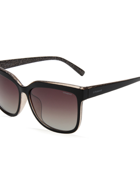 Polaroid宝丽来太阳镜墨镜时尚个性猫眼女大框遮脸防晒眼镜4029FS