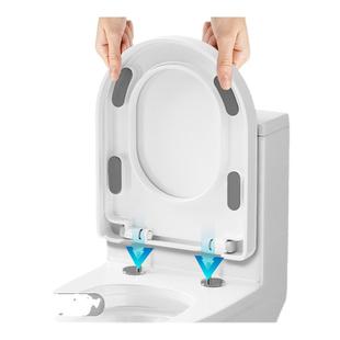 马桶盖 UVO型马桶圈坐便器盖板配件 家用 通用加厚缓降坐便盖老式