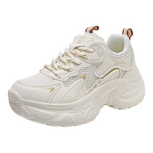 舒适皮面增高休闲运动鞋 SENMA 时尚 新款 显脚小轻便 森马厚底老爹鞋