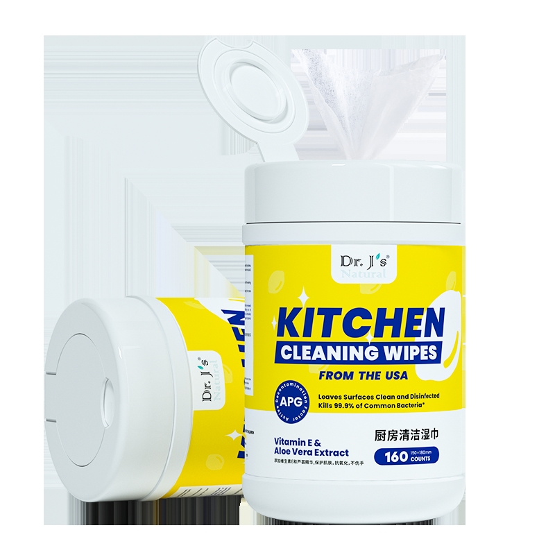 厨房强去油渍油烟机洁湿巾160抽