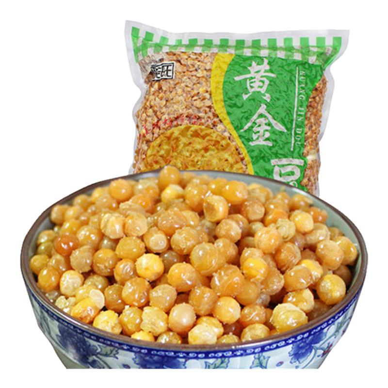柴旺黄金豆油炸豌豆零食黄豆豆类豆子小包装青豆散装5斤装包邮