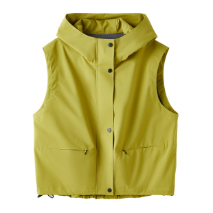 阔型上衣女 轻拒水户外休闲宽松连帽马夹春季 云上生活 山丘马甲