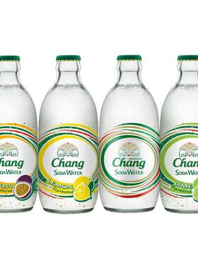 泰象苏打水泰国进口chang牌柠檬青柠百香果原味325ml*5瓶含气泡水