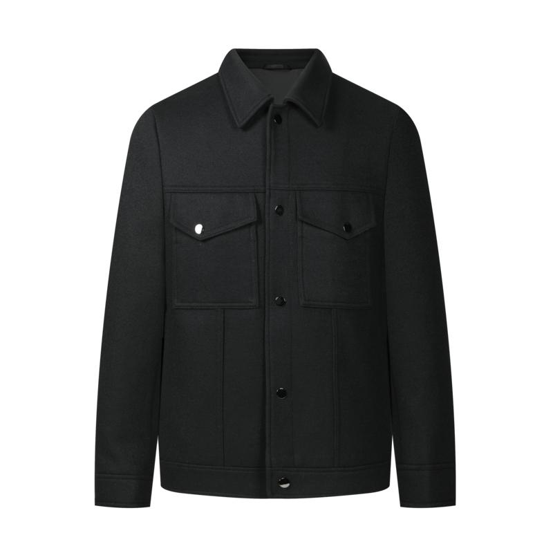 【毛针织净面】利郎青年商务毛呢外套2025冬休闲保暖夹克外套男士