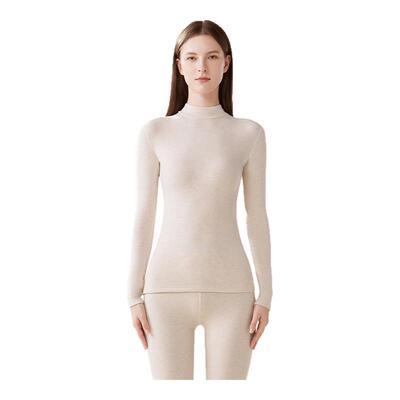 猫人保暖内衣德绒半高领打底衫