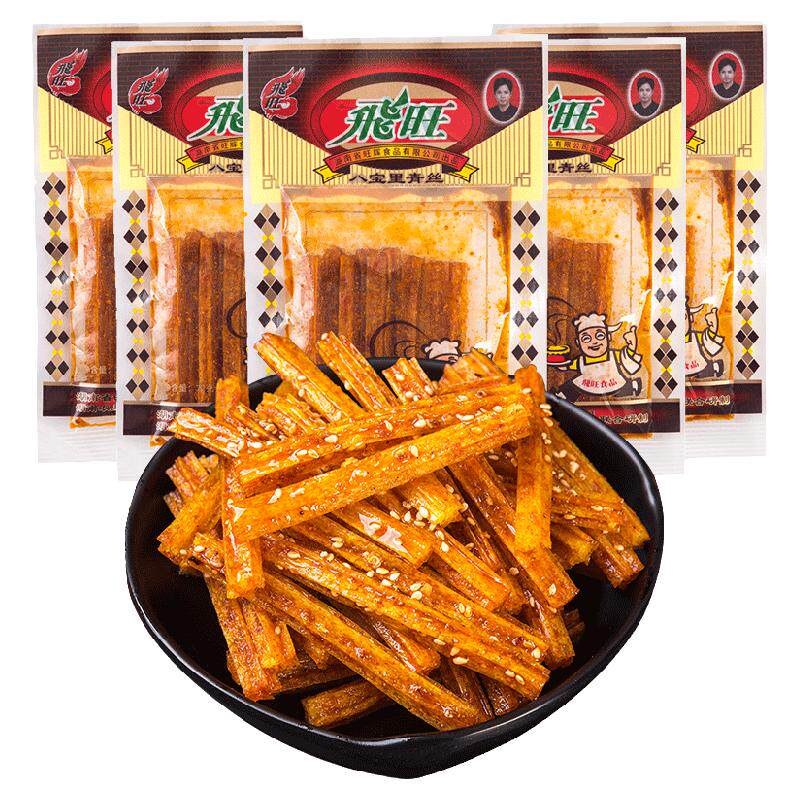 飞旺辣条八宝里青丝8090后儿时童年麻辣小包怀旧休闲小零食小面筋