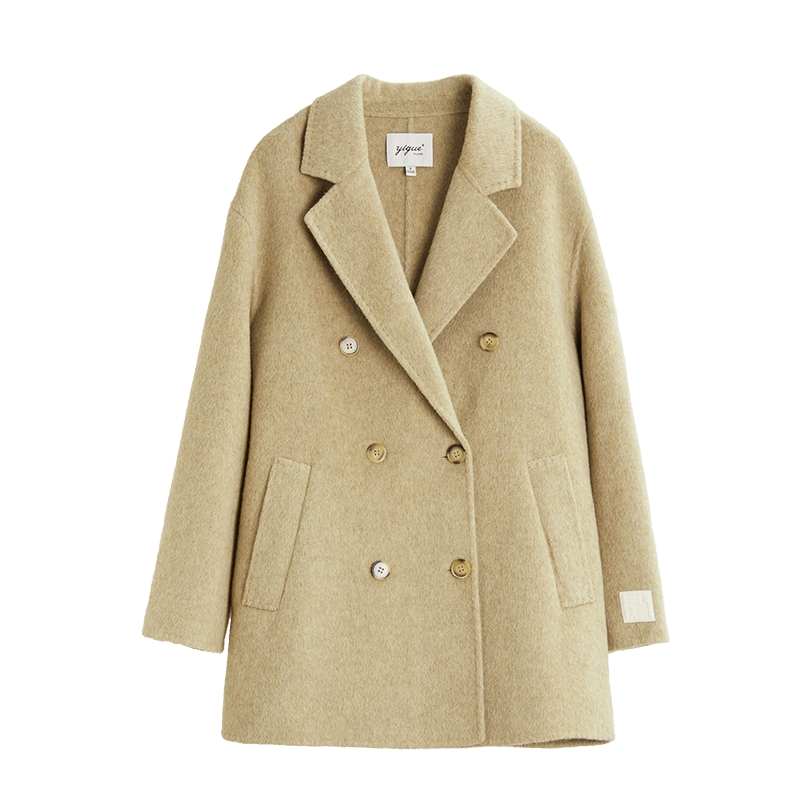 绵羊毛混纺ELLE气质呢子大衣