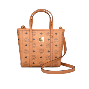 自营 单肩包手提包 MCM新款 托特斜挎包 迷你女款 老花菜篮子