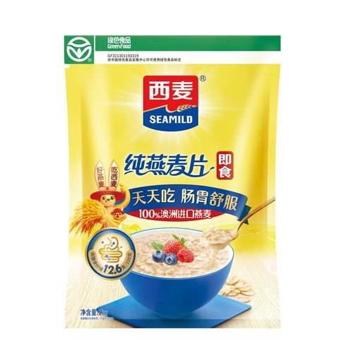 西麦燕麦片无加蔗糖即食早餐饱腹