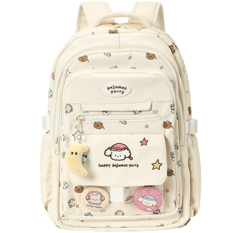 畹町大号双肩包女大学生上课书包趣味印花多口袋背包大容量旅行包,箱包皮具/热销女包/男包,双肩背包,淘宝优惠券,粉丝福利购,淘宝优惠卷