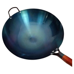 章丘铁锅炒菜锅手工老式炒锅家用不粘锅无涂层燃气灶