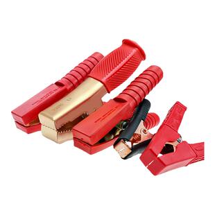 汽车电瓶夹子搭火线纯铜加厚强力鳄鱼夹蓄电池搭电连接线卡子小号