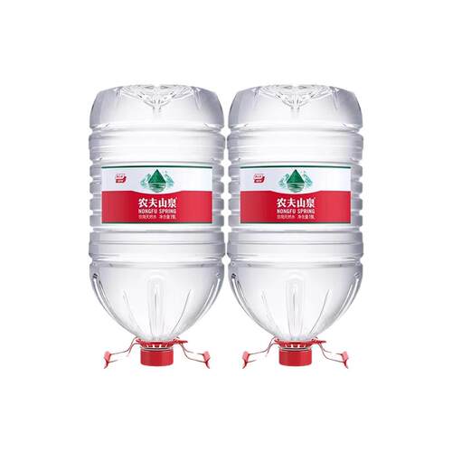 农夫山泉19L*2桶整箱大桶装天然弱碱19升饮用水送货上门非矿泉水