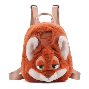 畹町正版迪士尼疯狂动物城兔子警官朱迪狐狸尼克毛绒玩偶双肩背包