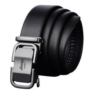 Jeep皮带男士真皮商务自动扣2026新款牛皮腰带男年轻人休闲裤带潮