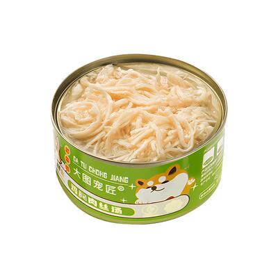 狗狗零食补水鲜肉高汤鸡丝罐头