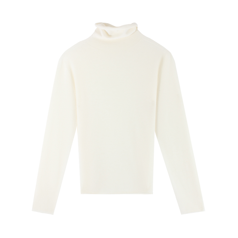 伊纳芙气质高领羊毛针织衫