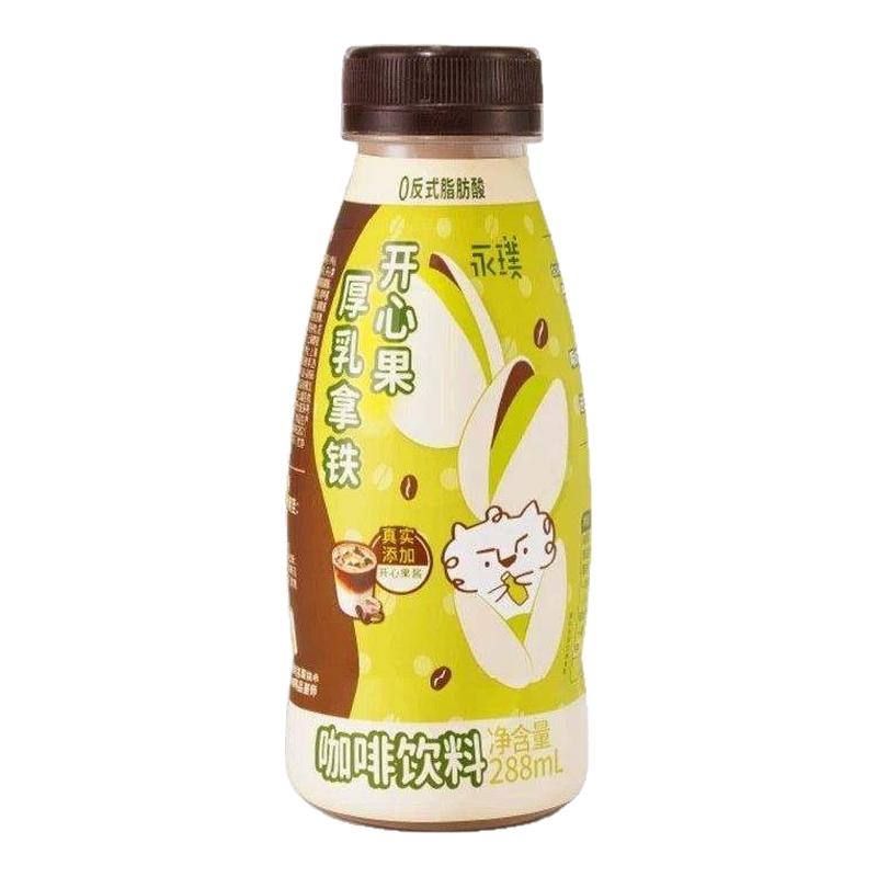 永璞开心果厚乳拿铁咖啡巴斯克厚乳拿铁288mI瓶装即饮咖啡下午茶图片