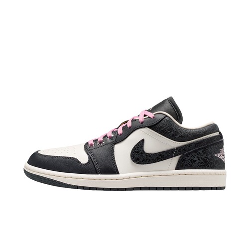 NIKE耐克女鞋AIR JORDAN 1 AJ1黑白粉乔1复古板篮球鞋II0595-001
