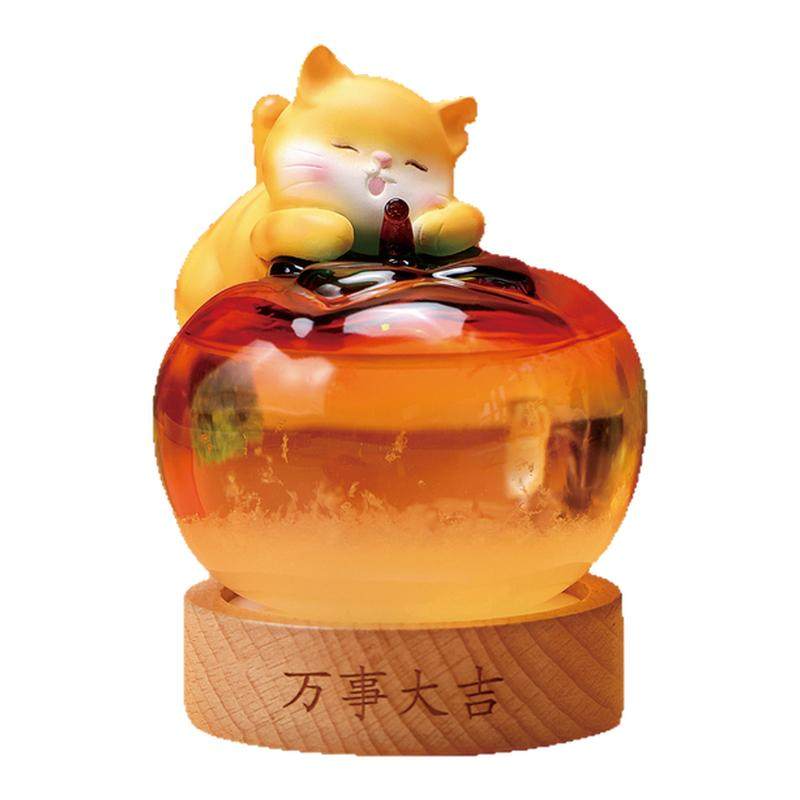 上新了故宫万事大吉天气瓶小夜灯猫咪摆件氛围灯六一儿童生日礼物
