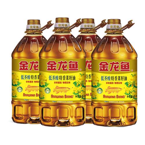 菜籽油5L*4桶金龙鱼低芥酸特香