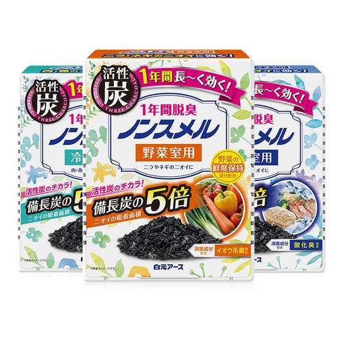白元日本进口冰箱强力除味剂保鲜