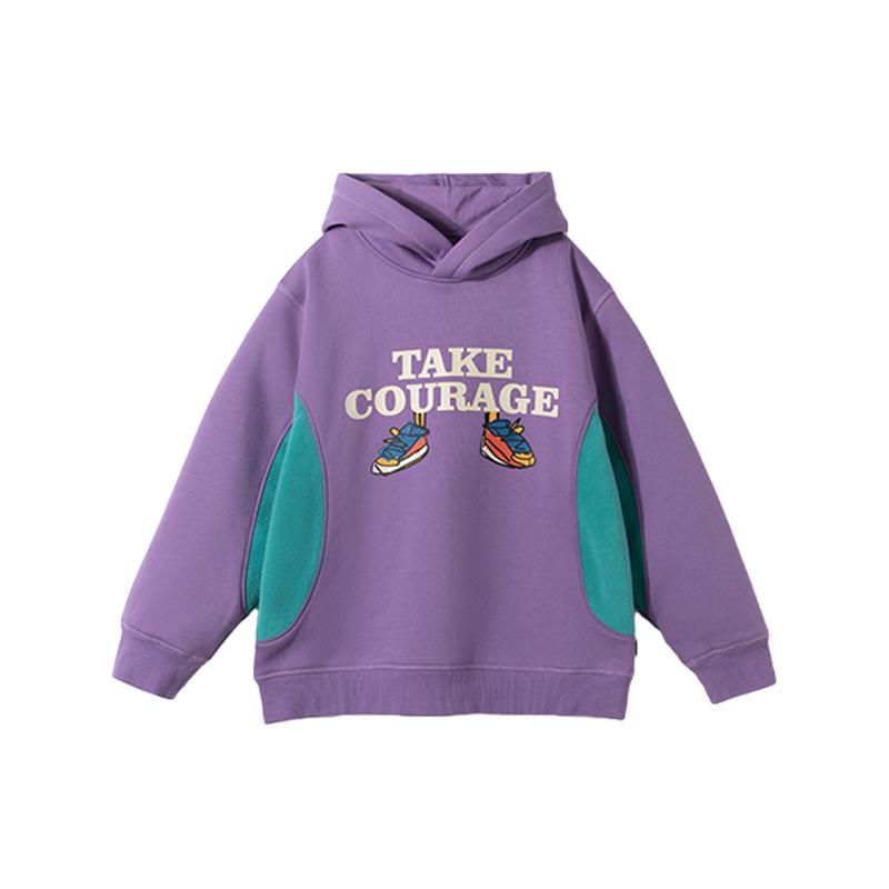 mipo儿童勇气连帽卫衣温暖绒感