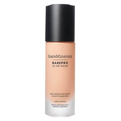 贝茗粉底液矿物粉底遮瑕持妆油痘肌养肤粉底官方bareMinerals