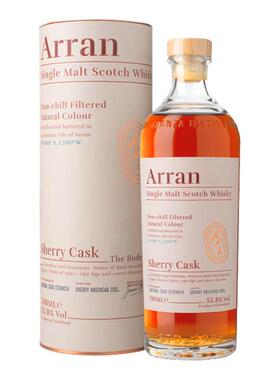 【百亿补贴】艾伦雪莉桶桶强单一麦芽威士忌700ml送礼进口酒洋酒