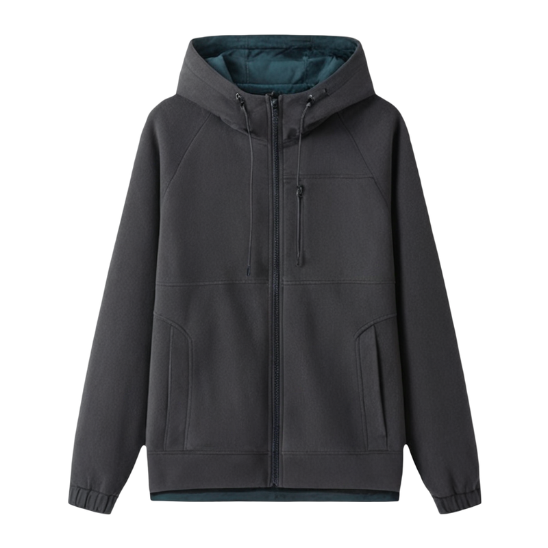 森马夹克男冬季摇粒绒毛绒外套宽松连帽棉服潮流拼接户外休闲上衣