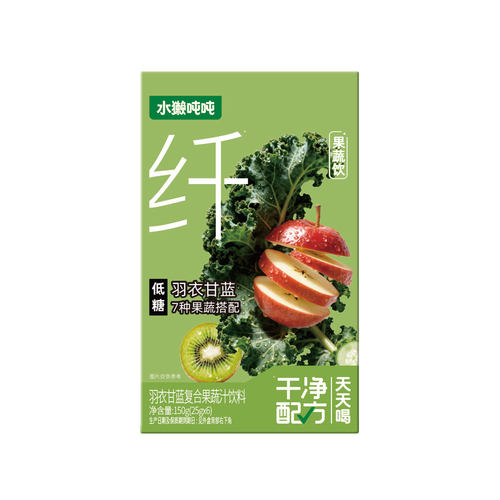 水獭吨吨羽衣甘蓝复合果蔬汁冲饮