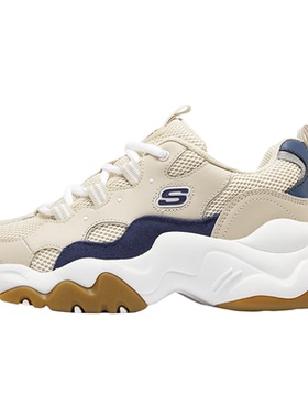 斯凯奇女鞋秋冬新款运动鞋三代熊猫鞋官方正品休闲鞋女款老爹鞋子