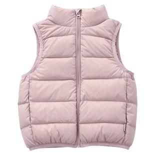 咕噜日记童装 儿童羽绒马甲男童保暖背心外穿女童羽绒上衣秋冬款