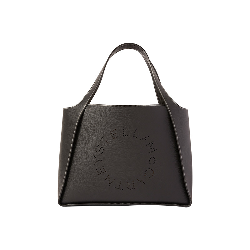 [新年礼物]LOGO  Stella McCartney秋季黑色徽标托特包,箱包皮具/热销女包/男包,托特包,淘宝优惠券,粉丝福利购,淘宝优惠卷