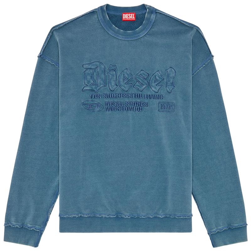 [折扣]DIESEL男士反穿设计长袖运动衫套头卫衣A140130KMAG