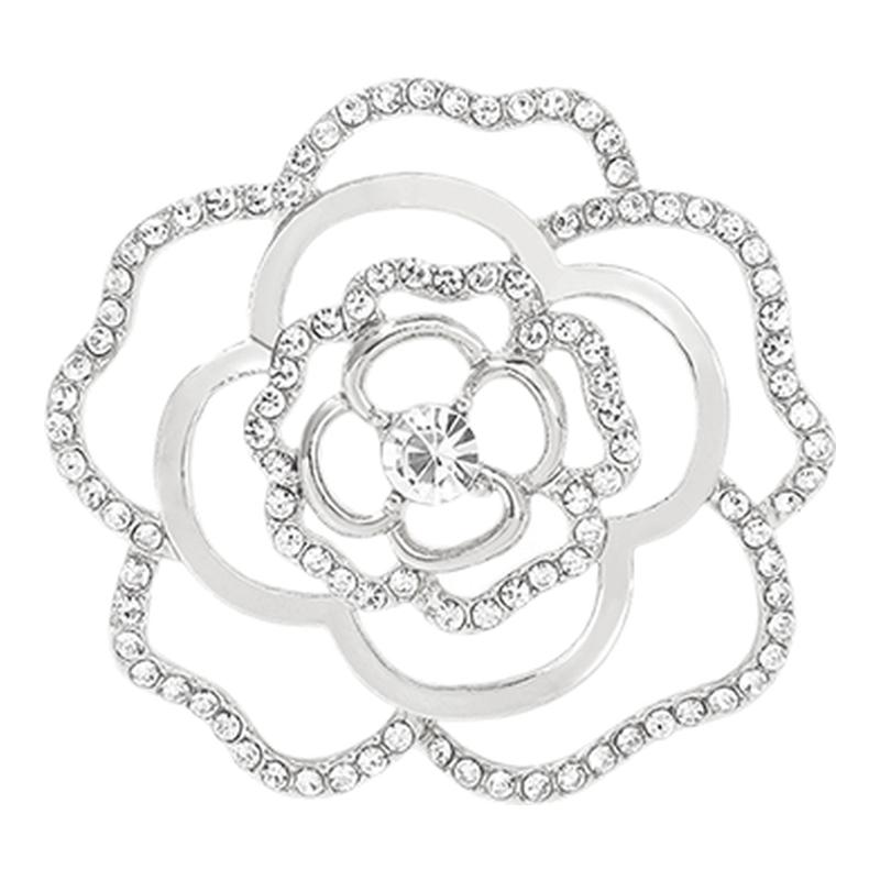 银色山茶花胸针2025新款