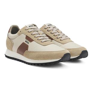 【情人节礼物 皮革运动鞋】BOSS博斯 男士秋款低帮运动鞋